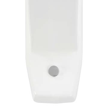 Wall-mounted Urinal Privacy Screen - Ceramic White