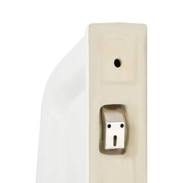 Wall-mounted Urinal Privacy Screen - Ceramic White