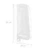 Wall-mounted Urinal Privacy Screen - Ceramic White