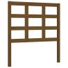 Honey Brown Bed Frame with Headboard - Solid Wood 90x200 cm