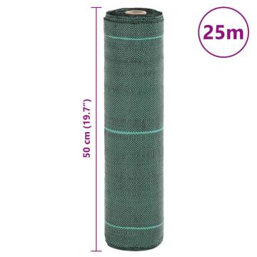 Weed Membrane Green 0.5x25 m PP - Effective Weed Control