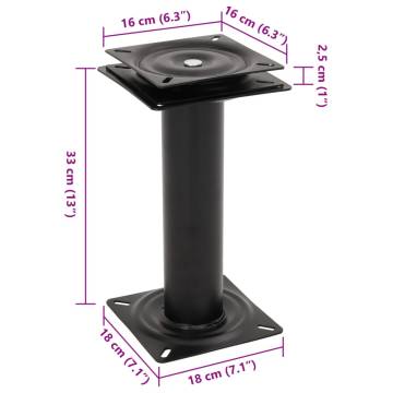 Boat Seat Pedestal with 360° Swivel - Durable & Sturdy