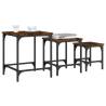 Nesting Coffee Tables Set - Smoked Oak Engineered Wood