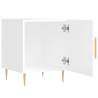 High Gloss White Bedside Cabinet - Modern Charm 40x40x50 cm