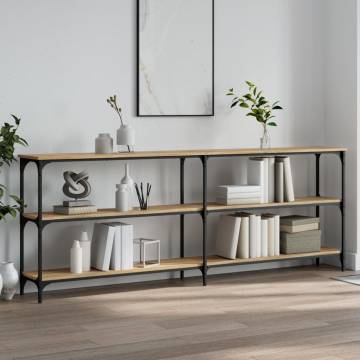 Stylish Console Table Sonoma Oak - 200x29x75 cm