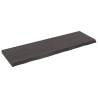 Wall Shelf Dark Brown 160x50x(2-6) cm Solid Oak - Hipomarket