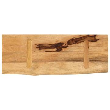 Live Edge Solid Wood Table Top - 70x30x2.5 cm | Hipomarket UK