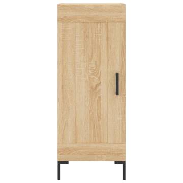 Stylish Highboard in Sonoma Oak - 34.5x34x180 cm