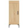 Stylish Highboard in Sonoma Oak - 34.5x34x180 cm