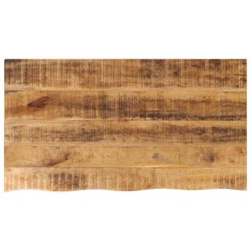 Live Edge Solid Wood Mango Table Top - 110x60 cm | HipoMarket