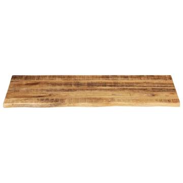 Live Edge Solid Wood Mango Table Top - 110x60 cm | HipoMarket