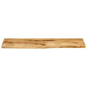 Live Edge Solid Mango Wood Table Top - 120x30 cm