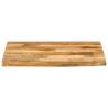 Live Edge Solid Mango Wood Table Top - 40x40 cm | HipoMarket