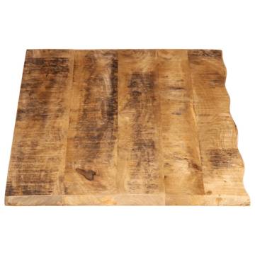 Live Edge Solid Mango Wood Table Top - 140x60 cm