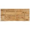 Live Edge Solid Mango Wood Table Top - 140x60 cm