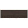 Wall Shelf Dark Brown 160x50x(2-6) cm Solid Oak - Hipomarket