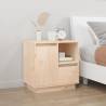  Bedside Cabinet 50x34x50 cm Solid Wood Pine Colour natural Quantity in Package 1 