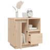 Elegant Bedside Cabinet - Solid Wood Pine | HipoMarket