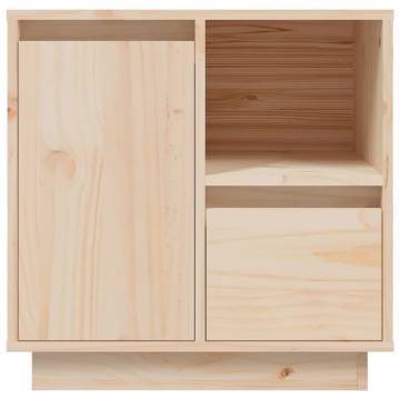 Elegant Bedside Cabinet - Solid Wood Pine | HipoMarket