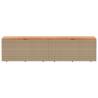 Beige Garden Storage Box 220x50x54 cm - Durable & Versatile