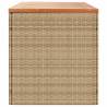 Beige Garden Storage Box 220x50x54 cm - Durable & Versatile