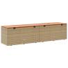 Beige Garden Storage Box 220x50x54 cm - Durable & Versatile