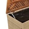 Beige Garden Storage Box 220x50x54 cm - Durable & Versatile