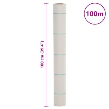 Weed Membrane White 1x100m PP - Effective Weed Control