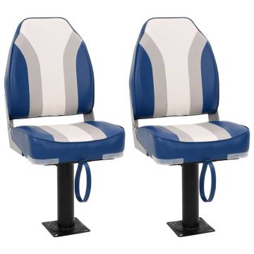 Boat Seats 2 pcs with 360° Rotatable Pedestal - HipoMarket