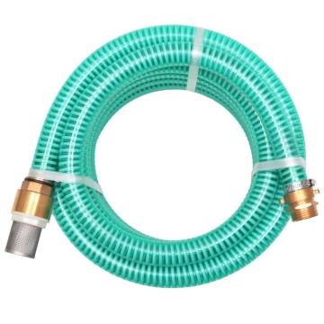 Suction Hose with Brass Connectors 7m - Durable Water Management