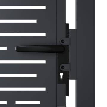 Garden Gate Anthracite 105x80 cm Steel Square Design