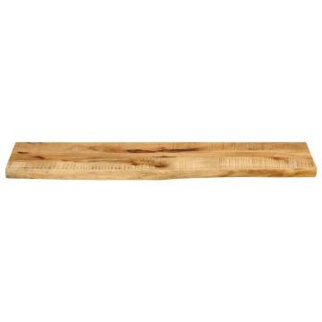 Live Edge Solid Mango Wood Table Top 100x30 cm | HipoMarket