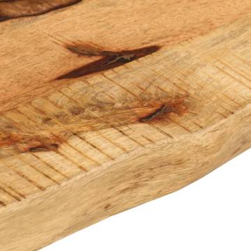 Live Edge Solid Mango Wood Table Top 100x30 cm | HipoMarket