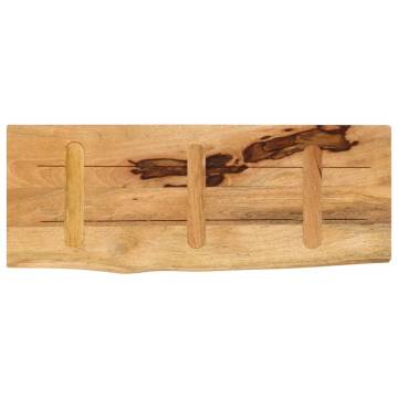 Live Edge Solid Wood Table Top - 90x30x3.8 cm | Hipomarket