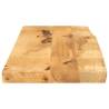 Live Edge Solid Mango Wood Table Top - 70x30 cm | HipoMarket