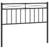 Stylish Black Metal Headboard - 107 cm for Your Bedroom