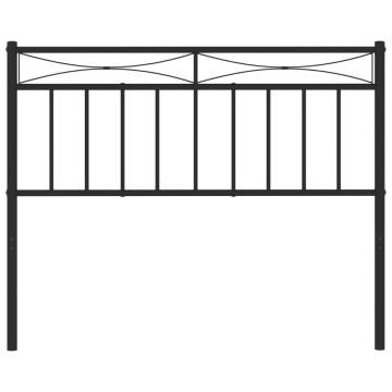 Stylish Black Metal Headboard - 107 cm for Your Bedroom