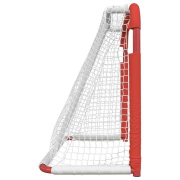 Hockey Goal Red and White 137x66x112 cm - Durable & Sturdy