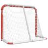 Hockey Goal Red and White 137x66x112 cm - Durable & Sturdy