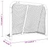 Hockey Goal Red and White 137x66x112 cm - Durable & Sturdy