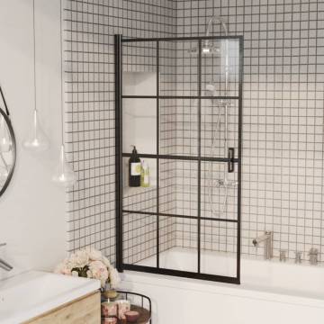 Elegant Black Shower Enclosure ESG 80x140 cm for Stylish Bathrooms