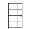 Elegant Black Shower Enclosure ESG 80x140 cm for Stylish Bathrooms