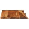 Solid Acacia Wood Bathroom Vanity Top - 80x52x3.8 cm