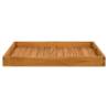 Durable Solid Teak Wood Serving Tray - 70x70 cm | Hipomarket