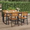  Garden Table with U-shaped Legs 140x80x75 cm Solid Wood Acacia Size 140 x 80 x 75 cm Quantity in Package 1 