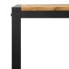 Garden Table with U-shaped Legs - Solid Acacia Wood 140x80 cm