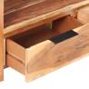 Elegant Solid Acacia Wood TV Cabinet - 90x30x40 cm