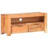 Elegant Solid Acacia Wood TV Cabinet - 90x30x40 cm