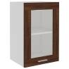 Hanging Glass Cabinet Brown Oak | Stylish Kitchen Storage