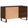 Brown Oak Record Cabinet - Elegant Storage for Vinyl Records